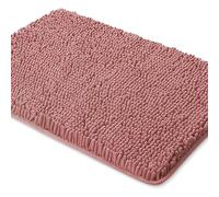 Bathroom Rugs Thick Chenille Bath Mats | Absorbent and Washable Bath Rug Non-Slip, Plush and Soft Rugs for Bathroom Floor, Shower, Sink - (Rose Dawn, 26" x 44")
