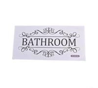 Bathroom Rules Wall Decor PVC Matte Vinyl Sticker for Toilet and Washroom Easy to Apply Without Mess