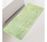 Bathroom Runner Rug 24 x 60 Inch Thick Chenille Long Bath Mat | Absorbent and Washable Extra Large Bath Rug Non-Slip, Plush Runner Rug for Bathroom, Shower, Sink - (Seafoam Green)