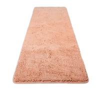 Bathroom Runner Rug 24"x 60" Thick Chenille Long Bath Mat | Absorbent and Washable Extra Large Bath Rug Non-Slip, Soft Runner Rug for Bathroom, Shower, Sink - (Dusty Pink)