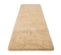 Bathroom Runner Rug 24"x 60" Thick Chenille Long Bath Mat | Absorbent and Washable Extra Large Bath Rug Non-Slip, Soft Runner Rug for Bathroom, Shower, Sink - (Ivory Cream)