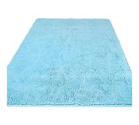 Bathroom Runner Rug 36 x 60 Inch Thick Chenille Long Bath Mat | Absorbent and Washable Extra Large Bath Rug Non-Slip, Soft Runner Rug for Bathroom, Shower, Sink - (Sky Blue)