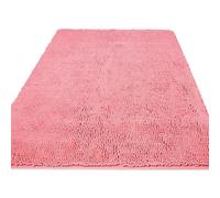 Bathroom Runner Rug 36 x 60 Inch Thick Chenille Long Bath Mat | Absorbent and Washable Extra Large Bath Rug Non-Slip, Soft Runner Rug for Bathroom, Shower, Sink - (Pink)