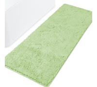 Bathroom Runner Rugs 24 x 72 Non Slip Thick Chenille Long Bath Mat | Absorbent and Washable Extra Large Bath Rug, Plush Runner Rug for Bathroom, Shower, Sink - (Seafoam Green)