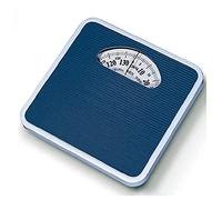 Bathroom Scale Mechanical, Analog Precision, All Steel Body,Large Rotating Dial,Measuring Range 140 Kg,No Button/No Battery Digital Scale,Blue
