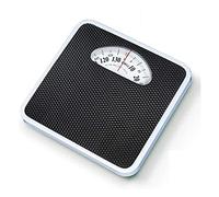 Bathroom Scale Mechanical, Analog Precision, All Steel Body,Large Rotating Dial,Measuring Range 140 Kg,No Button/No Battery Digital Scale,Black