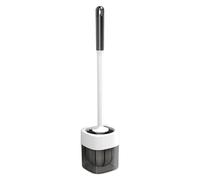 Bathroom Scrubber - Wall Mounted Toilet Brush for Deep Cleaning, Space-Saving Holder with Fast Drying Function, Cleaning Plunger for Floor Tile Tub Grout, 3.9x3.7x16.9 inches