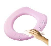 Bathroom Seat Cover Hook Loop Fastening Comfortable Cushion Soft Padded