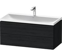 Bathroom Set Duravit 1-hole washbasin, 2 drawers 1000mm Black Mat Oak LC6952O16160000