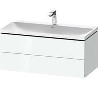 Bathroom Set Duravit 1-hole washbasin, 2 drawers 1000mm Glossy White Laquered LC6952O85850000
