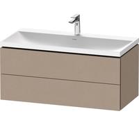 Bathroom Set Duravit 1-hole washbasin, 2 drawers 1000mm Linen Matt LC6952O75750000
