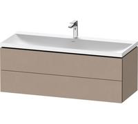 Bathroom Set Duravit 1-hole washbasin, 2 drawers 1200mm Linen Matt LC6953O75750000
