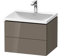 Bathroom Set Duravit 1-hole washbasin, 2 drawers 600mm Grey Flannel Brilliant LC6950O89890000