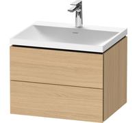 Bathroom Set Duravit 1-hole washbasin, 2 drawers 600mm Natural Oak Matt LC6950O30300000