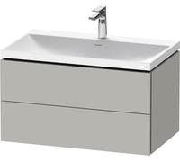 Bathroom Set Duravit 1-hole washbasin, 2 drawers 800mm Concrete Grey Matt LC6951O07070000