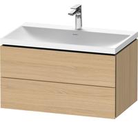 Bathroom Set Duravit 1-hole washbasin, 2 drawers 800mm Natural Oak Matt LC6951O30300000