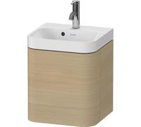 Bathroom Set Duravit Happy D.2 Plus 1-hole washbasin, c-shaped cabinet, right-hand hinge 400mm Mediterranean Oak HP4344O71710000