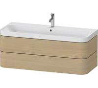 Bathroom Set Duravit Happy D.2 Plus 1-hole washbasin, c-shaped unit with 2 drawers 1175mm Mediterranean Oak HP4349O71710000