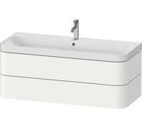Bathroom Set Duravit Happy D.2 Plus 1-hole washbasin, c-shaped unit with 2 drawers 1175mm Satin White HP4349O36360000