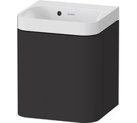 Bathroom Set Duravit Happy D.2 Plus Hand-washing basin, c-shaped cabinet, left-hand hinge 400mm Graphite Super Mat HP4340N80800000