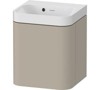 Bathroom Set Duravit Happy D.2 Plus Hand-washing basin, c-shaped cabinet, right-hand hinge 400mm Taupe Satin Matt HP4344N60600000