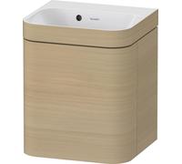 Bathroom Set Duravit Happy D.2 Plus Wash-hand basin c-bonded, left-hand hinged 400mm Mediterranean Oak HP4633N71710000