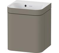 Bathroom Set Duravit Happy D.2 Plus Wash-hand basin c-bonded, right-hand hinge 400mm Satin Stone Grey HP4634N92920000