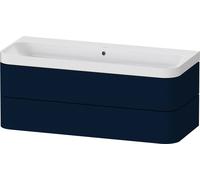 Bathroom Set Duravit Happy D.2 Plus Washbasin, c-shaped unit with 2 drawers 1175mm Satin Night Blue HP4349N98980000