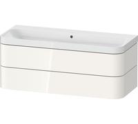 Bathroom Set Duravit Happy D.2 Plus Washbasin, c-shaped unit with 2 drawers 1175mm White high gloss HP4349N22220000
