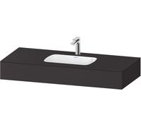 Bathroom Set Duravit Qatego 1-hole washbasin, countertop 1200mm Graphite Super Mat QA4692080800000