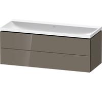 Bathroom Set Duravit Washbasin, 2 drawers 1200mm Grey Flannel Brilliant LC6953N89890000