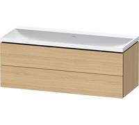 Bathroom Set Duravit Washbasin, 2 drawers 1200mm Natural Oak Matt LC6953N30300000