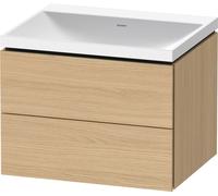Bathroom Set Duravit Washbasin, 2 drawers 600mm Natural Oak Matt LC6950N30300000