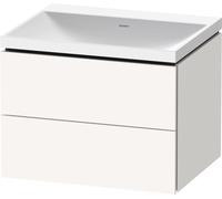 Bathroom Set Duravit Washbasin, 2 drawers 600mm Super Mat White LC6950N84840000