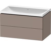 Bathroom Set Duravit Washbasin, 2 drawers 800mm Basalt Matt LC6951N43430000