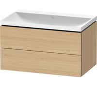 Bathroom Set Duravit Washbasin, 2 drawers 800mm Natural Oak Matt LC6951N30300000