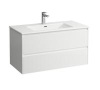 Bathroom Set Laufen PRO S 2 drawer cabinet and sink, 1 hole 1000x535x500mm White Matt