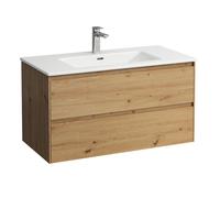 Bathroom Set Laufen PRO S 2 drawer cabinet and sink, 1 hole 1000x535x500mm Wild oak