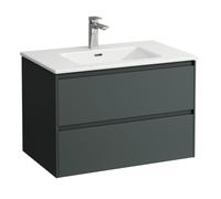 Bathroom Set Laufen PRO S 2 drawer cabinet and sink, 1 hole 800x535x500mm Traffic grey