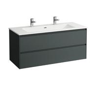 Bathroom Set Laufen PRO S 2 drawer cabinet and sink, 2 holes 1200x540x500mm Traffic grey