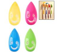 Bathroom Sets Cute Cartoon Sucker Smiling Face Toothbrush Holder Stand Smiley Face Watches Smile Toothbrush Holder Cartoon Face Smiling Face Toothbrush Holder Random Color