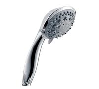 Bathroom Seven Function Handheld Round Shower Head Water Saving Hand Held in Chrome for Home Bathroom