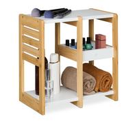 Bathroom Shelf Bamboo Storage Rack Kitchen Table 3 Tier Small Freestanding Unit