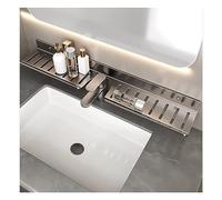 Bathroom Shelf Organizer Over the Faucet, Bathroom Storage Rack Above The Sink, U-Shaped Recess Design Wall Mounted Bathroom Sink Shelf Over Faucet for Bathroom, Kitchen, Toilet, Laundry (Size : 60cm