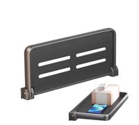 Bathroom Shelves Foldable Wall Mounted Small Fold Down Wall Shelf For RV Folding Aluminum Bathroom Rack Folding Storage Shelves For Kitchen Toilet Shower Rack Organizer For Shower Gel Shampo Drinks