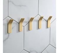Bathroom Shelves Gold Towel Rack Bar Rail with Hardware Pendant Set Simple Light Luxury Design for Bathroom Storage.