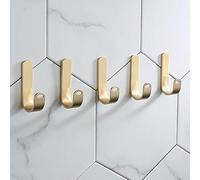 Bathroom Shelves Gold Towel Rack Bar Rail with Hardware Pendant Set Simple Light Luxury Design for Bathroom Storage.
