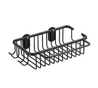 Bathroom Shelving with Hook - Self Adhesive Wall Mounted Shelves, No Drilling, Space Saving Aluminum for Restroom and Toilet