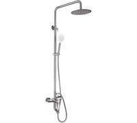Bathroom Show Black Mater Faucet Set, Shower Head 8"/10"/12"/16" with Hand Shower Spray, Hot And Cold Water Mixer Bath Faucets, 10 Inch, One