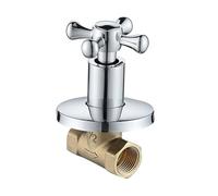 Bathroom Shower Brass Junction Water Flows Control Valves Straight Shuts-Off Angles Valves Bath Water Tap Accessory Shower Regulator